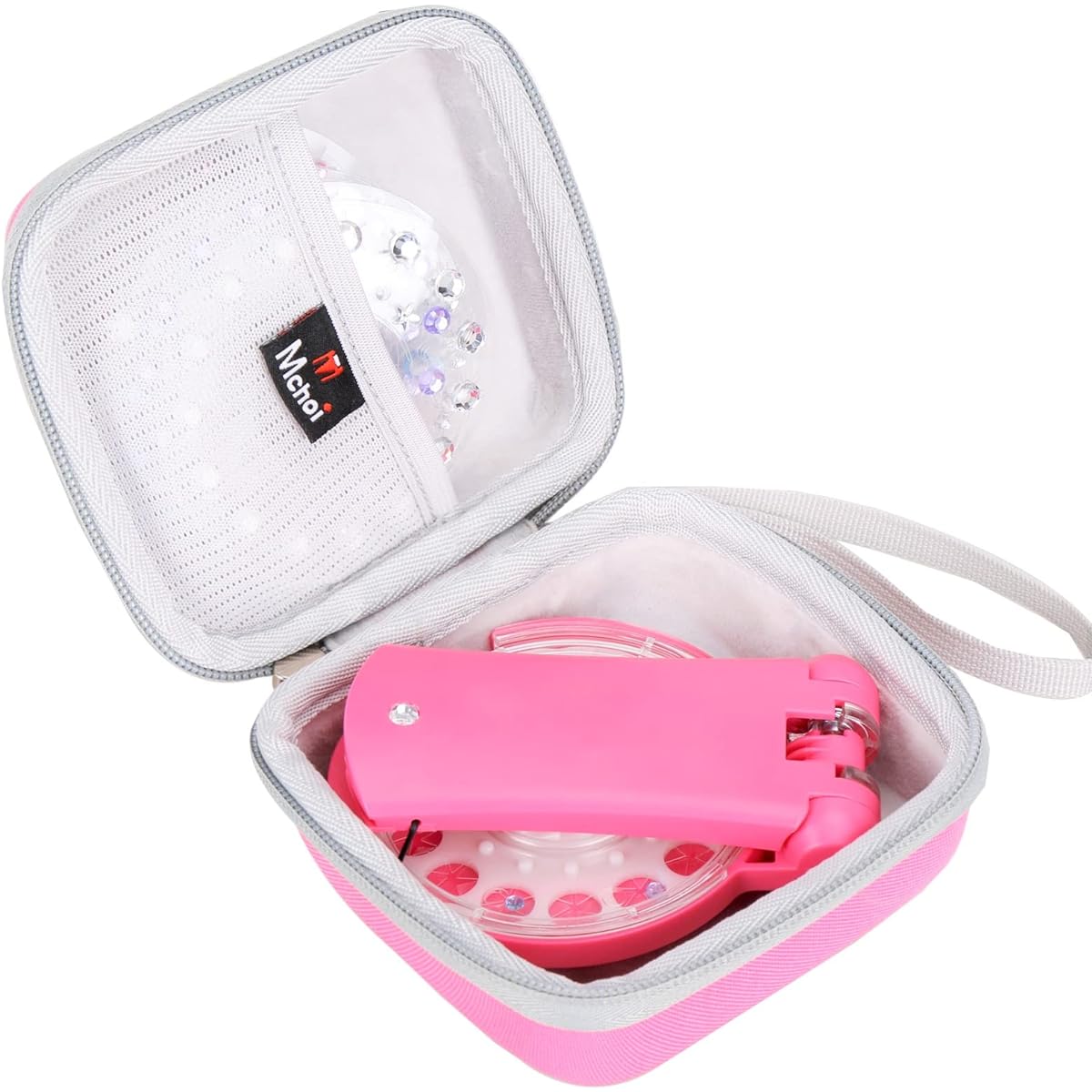 Mchoi Case for Blinger Deluxe Set Glam Collection with Mesh Pocket for Glam Styling Tool Gems - Loaded, Case Only
