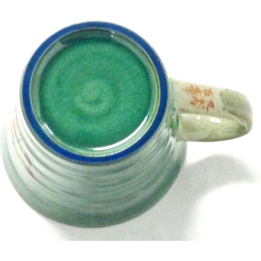 Kutani ware [mug] camellia and bird "middle picture"