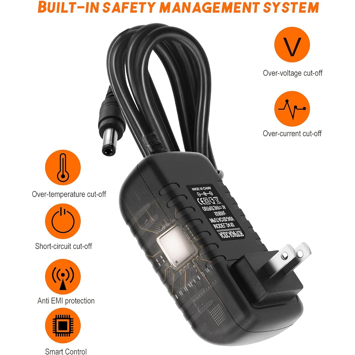 AC to DC Adapter 24V 1A 24W DC Power Adapter AC 100V~240V to DC 24 Volt 1 Amp Converter 1000mA 800mA 600mA 400mA 200mA 5.5x2.1mm/2.5mm Plug