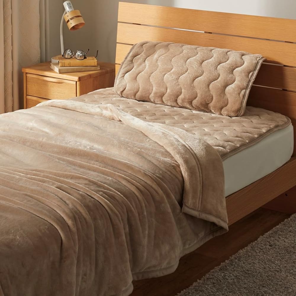 Nitori N Warm Easy to put on warm bed pad Beige 2022-2023 winter model (Semi-double size 120 x 200)