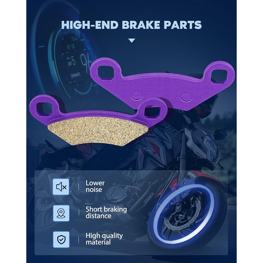 ECCPP FA159 Replacement Brake Pad Kit for 2002-2006 Polaris Magnum,2007-2008 2010-2011 Polaris Scrambler,2002-2008 Polaris Sportsman,2005-2011 Polaris Trail Boss