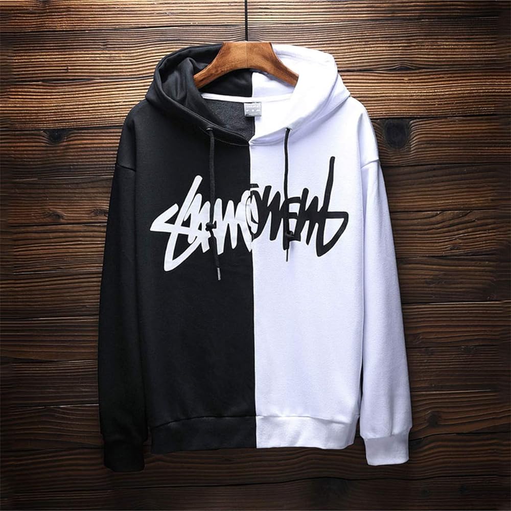 [HISITOSA] Men's Parka, Long Sleeve, Autumn Clothes, Thick, Brushed Lining, Winter Clothes, Men's Sweatshirt, Cotton, Pullover, Hoodie, Spring