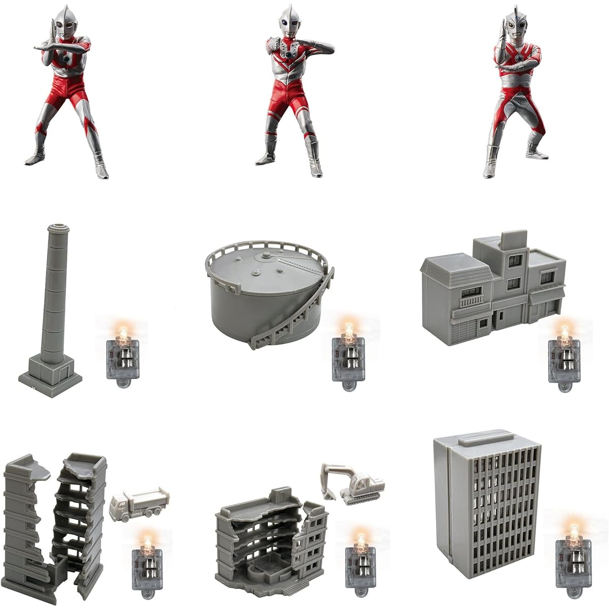 Ultimate Luminous Ultraman SP3 All 9 Types Set Bandai
