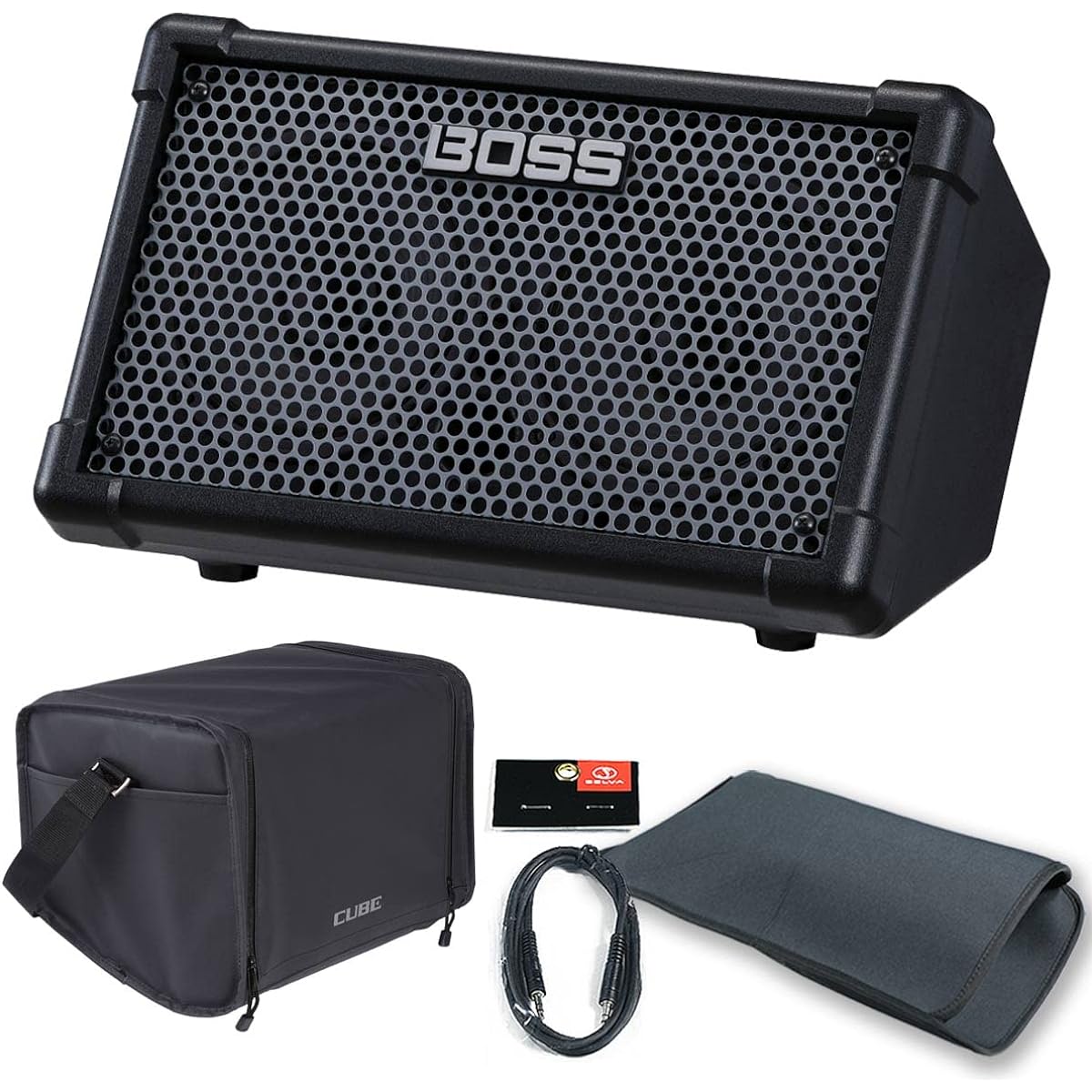 BOSS/CUBE Street II Black - Genuine carrying bag set - [Limited bonus: sleeve bag, AUX mini cable]