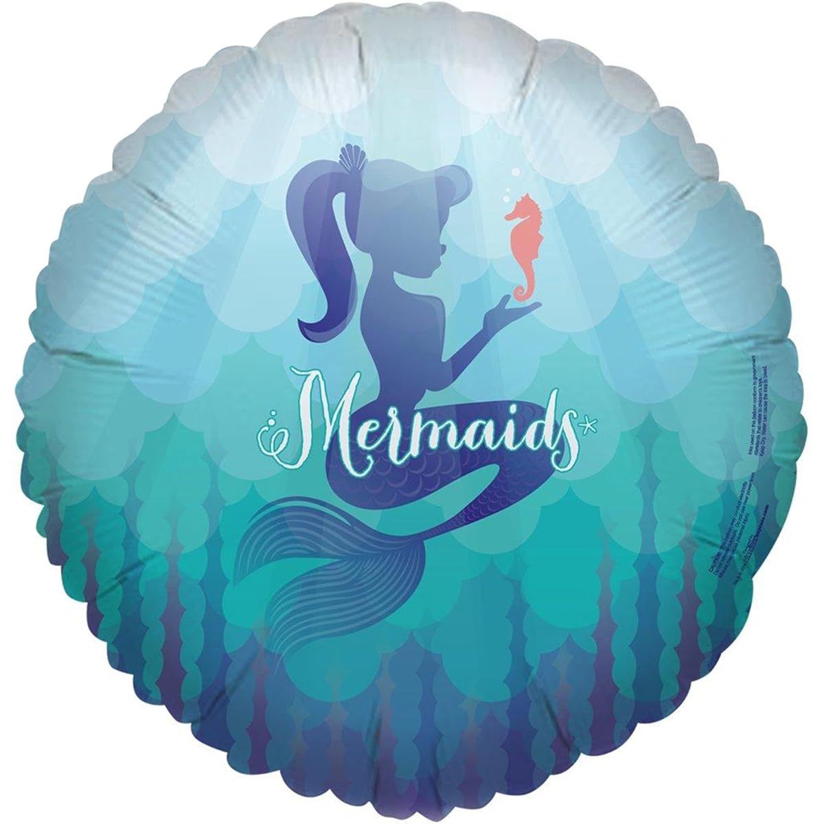 Mermaids Under the Sea Foil Balloon