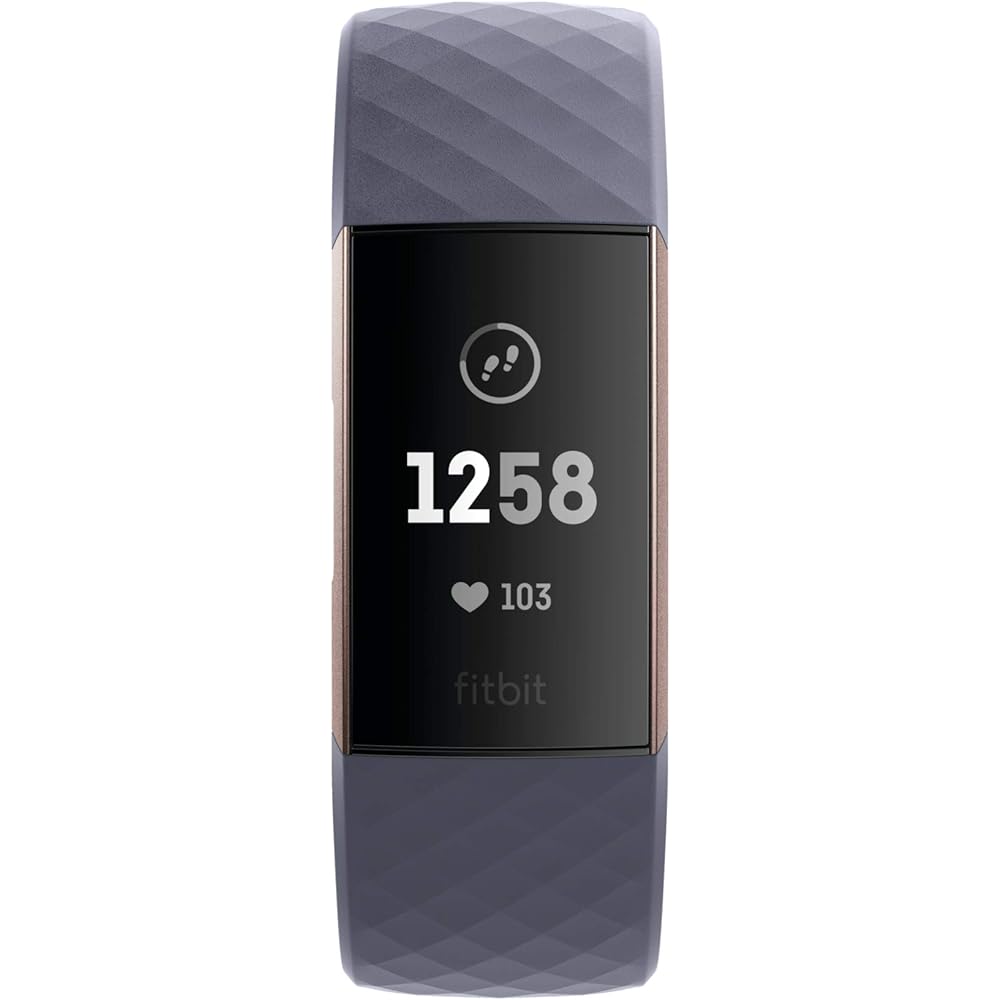 Fitbit latest fitness tracker Charge 3 parallel import (Rose Gold/Blue Grey)