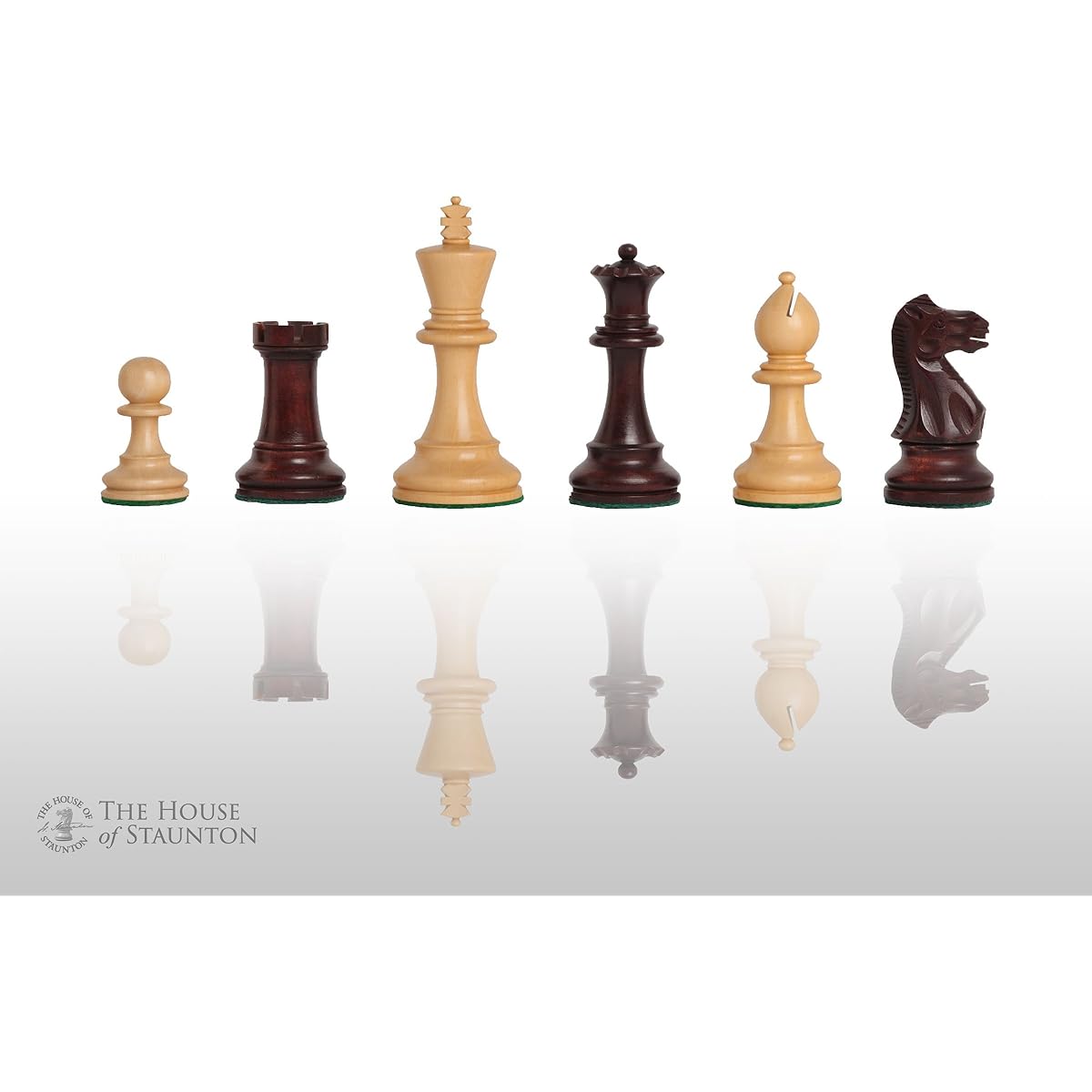 The House of Staunton Grandmaster Chess Set - Pieces Only - 3.25" King Rosewood Guild