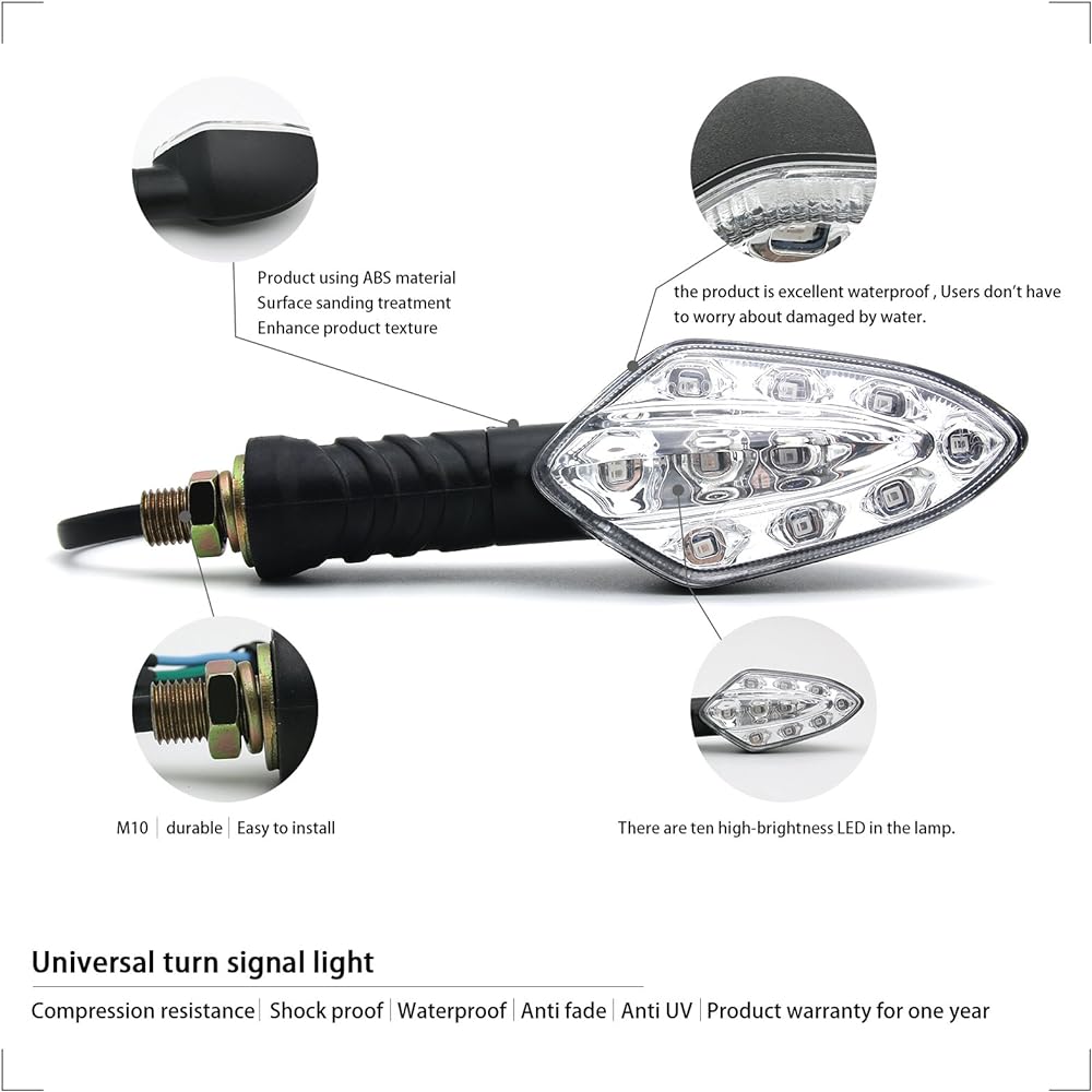 BSK Universal LED Turn Signal Light for Kawasaki Z800 N650 Honda Grom125 1000RR 600RR CRF1100 Yamaha MT07 MT09 MT125 FZ1 FZ16