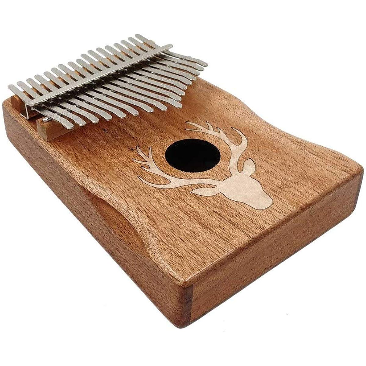 Thumb Piano 17 Keys Kalimba Elk Thumb Piano Portable Instrument Dreamy Elk Maple Type African Instrument
