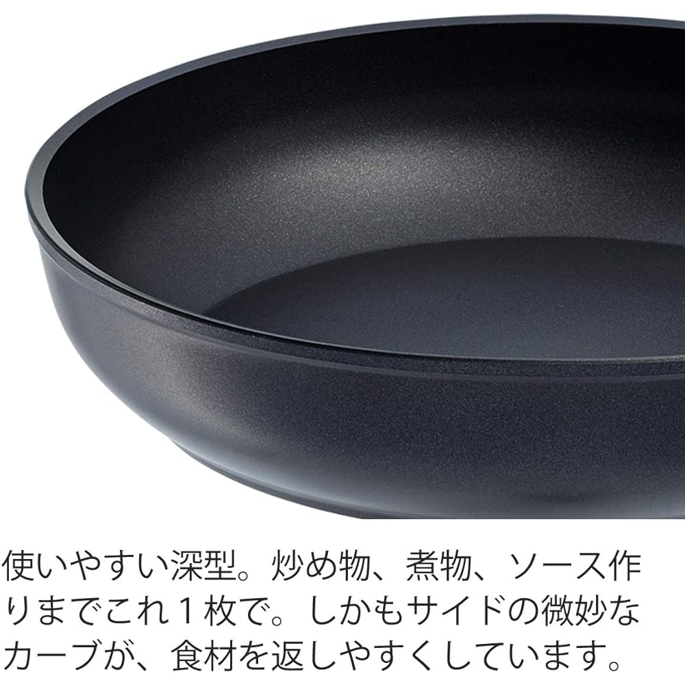 Fissler Frying Pan 20cm IH Compatible Senit IH 3 Layer Fluorine Coating Gas Fire/IH Compatible [Authorized Japanese Product] 045-301-20-100