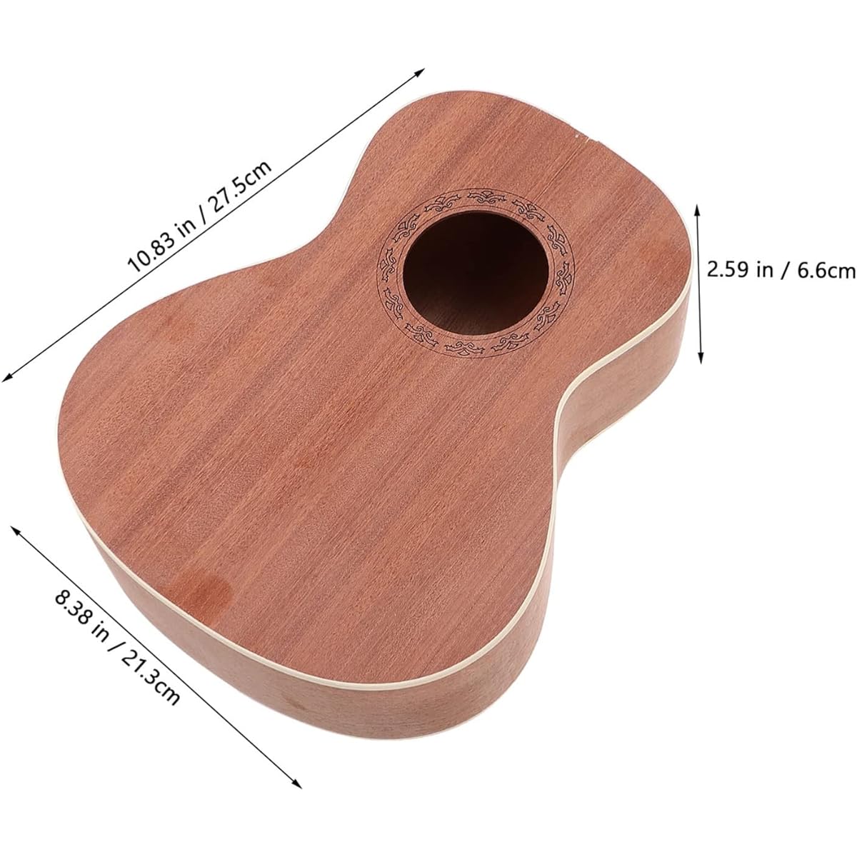 Vaguelly 2 Sets UKE DIY Kit Make Your Own Ukulele Set Paintable Ukulele Playstencil Handmade Musical Instrument Material Accessories
