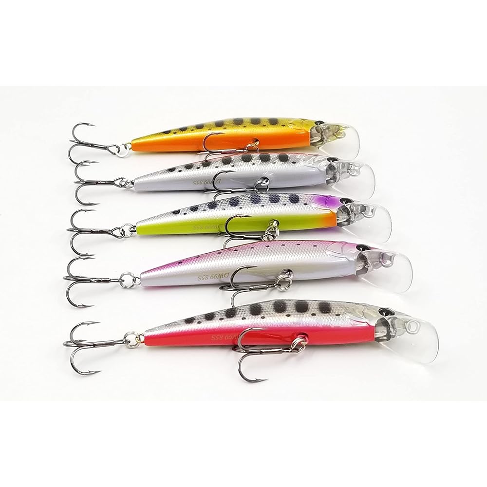 85S 14.7g [TSURINOYA] Heavy Sinking D Minnow 85mm Fixed Center of Gravity Large Trout Sakura Trout Contact Lure Mountain Stream Minnow DW99