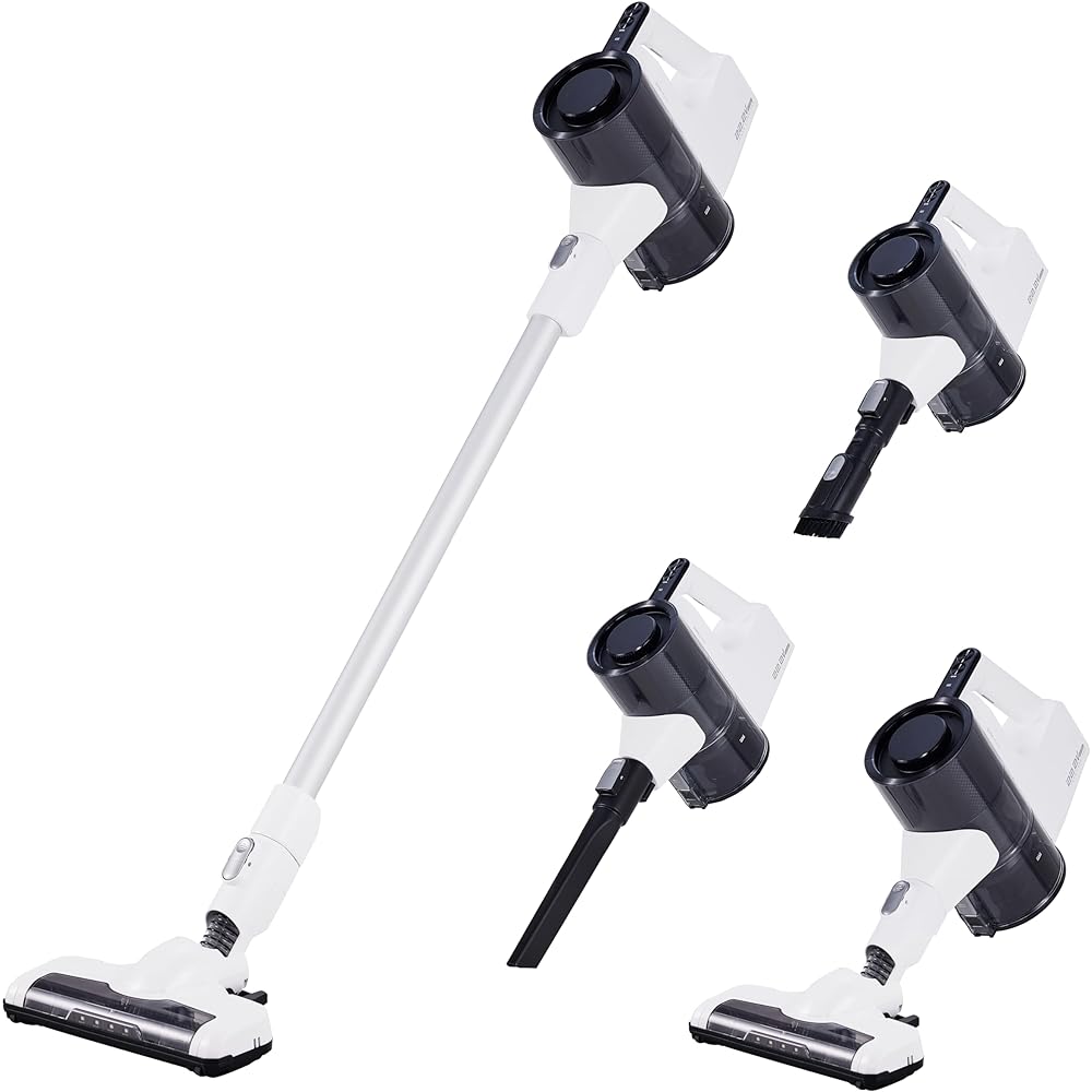 Stick Cleaner Vacuum Cleaner Cordless Cyclone Self-Propelled Power Head with Stand up to Garbage Disposal Line 0.4L / Maximum Capacity 0.7L White