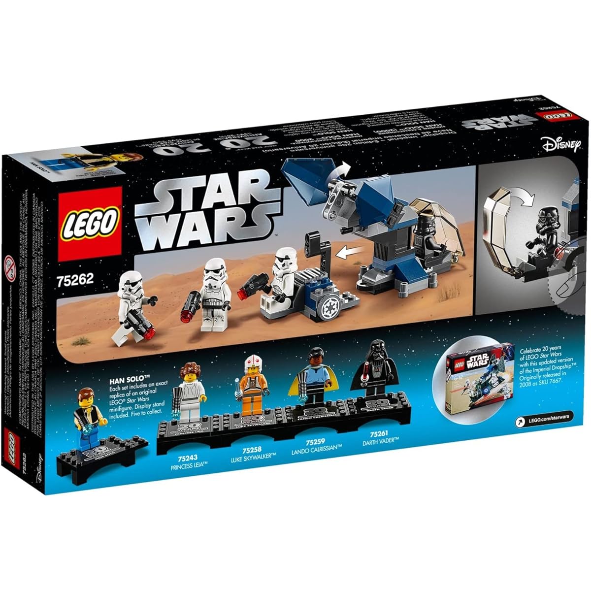 LEGO Star Wars Imperial Dropship(TM) - 20th Anniversary Model 75262 Block Toy for Boys