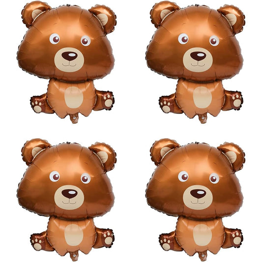 32 inch Bear Balloons Cute Brown Bear Shaped Animal Themed Balloons Bear Baby Shower Decorations Supplies