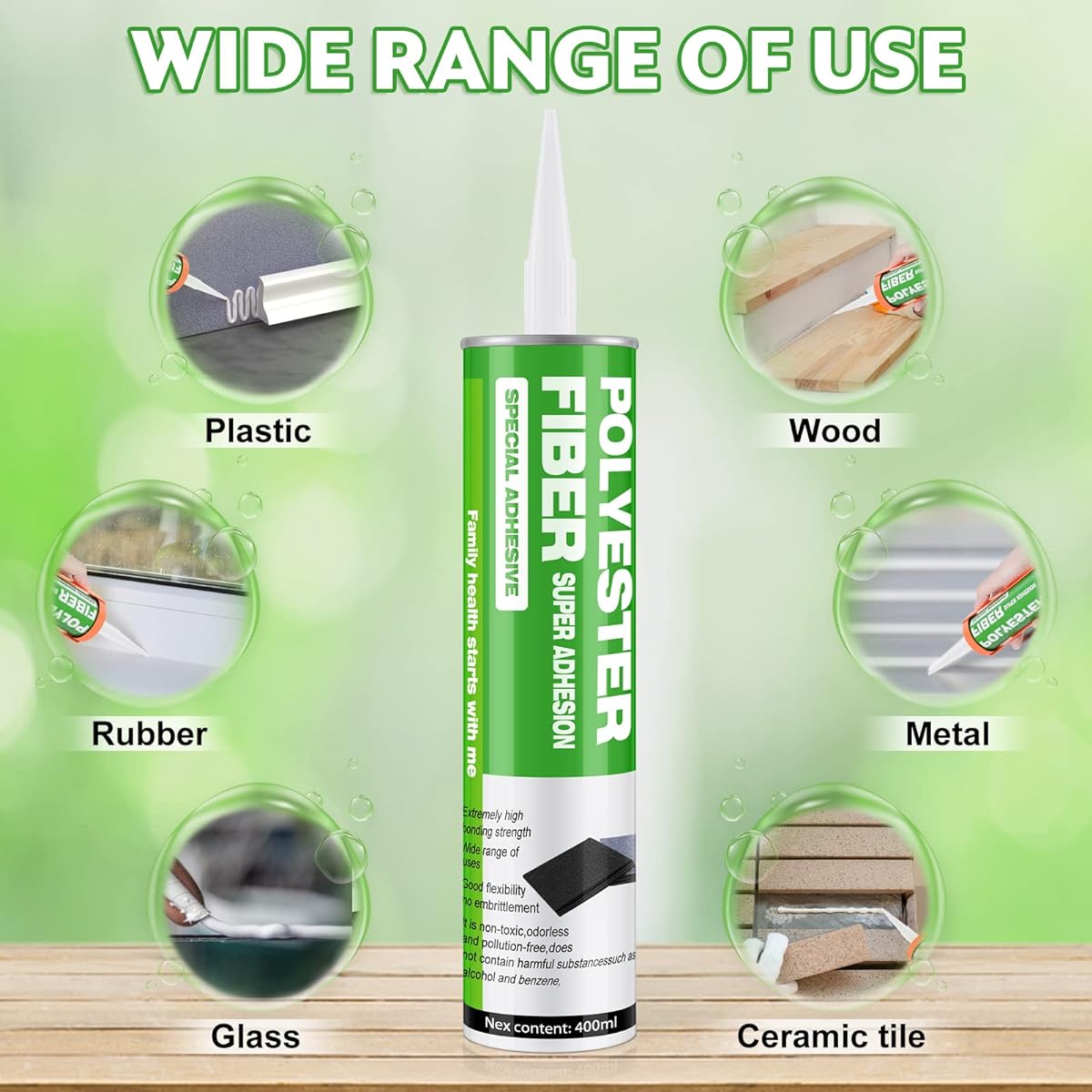 Proijeut Silicone Sealant for Soundproofing Foam Panels, Soundproofing Adhesive for Soundproofing Panels, Waterproof, Odorless, Eco-Friendly, Pack of 2