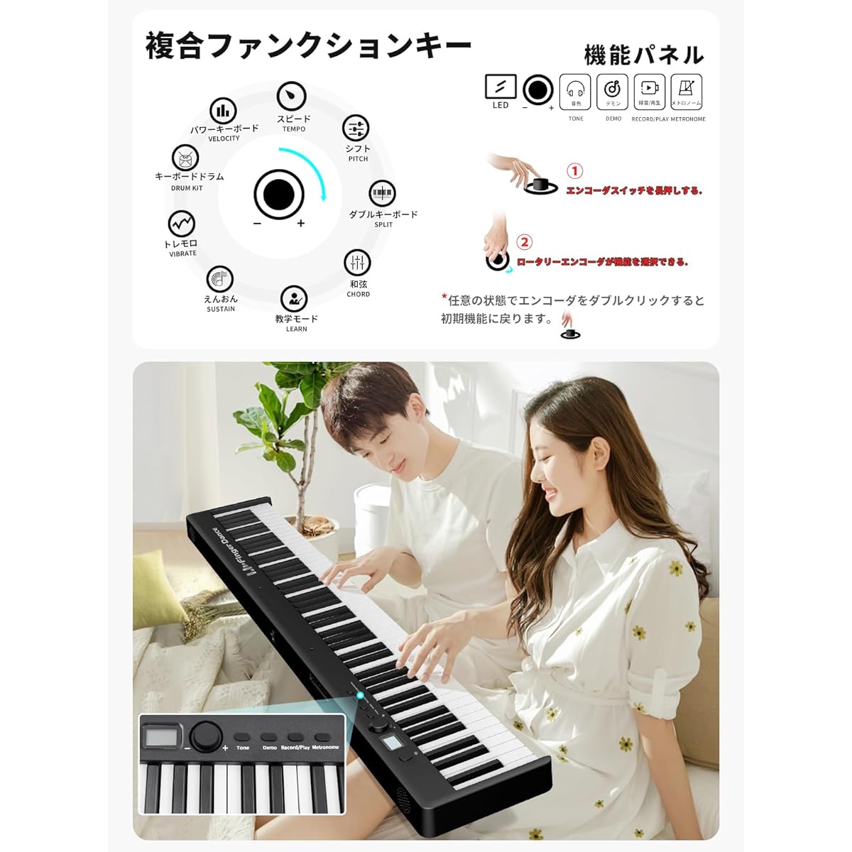 Foldable Digital Piano, 88 Keys, For Beginners, Adults, Semi-Weighted, With Pedal, Dustproof, Portable (Compact, Black)