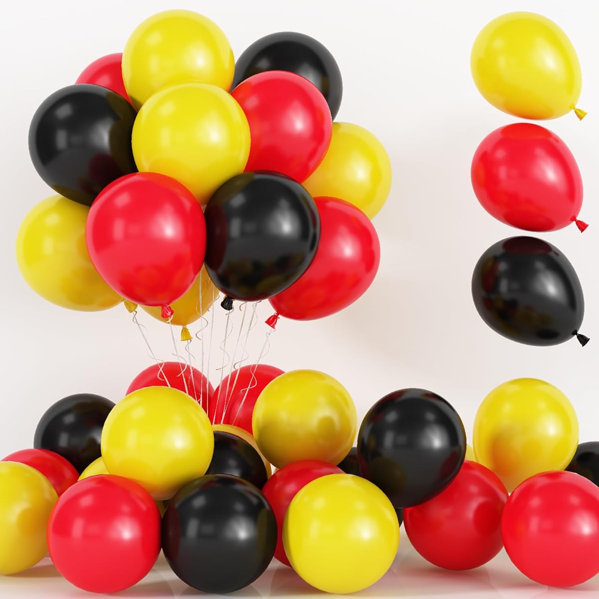 Red Black Yellow Balloons