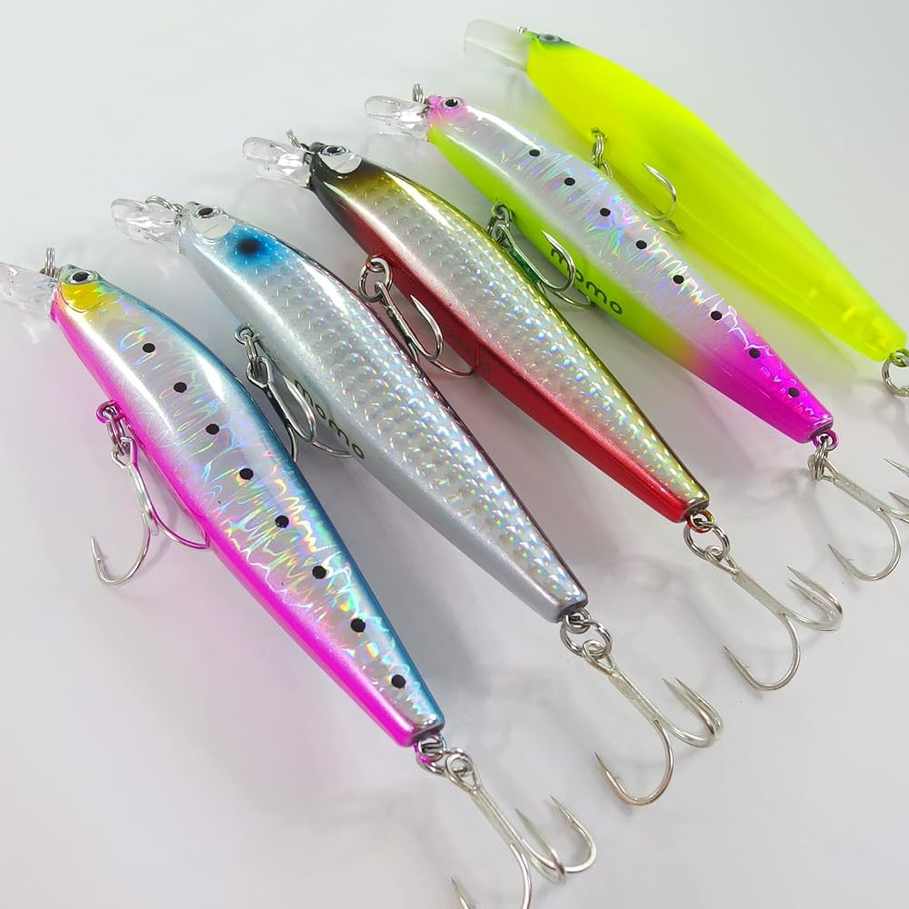 momo lure sea bass flounder lure floating minnow 99F 99mm 13.2g assorted set tungsten silent wire center of gravity moving type