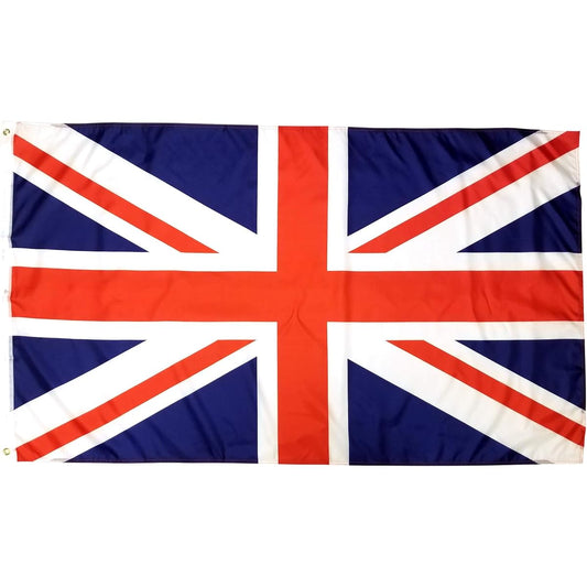 3x5 British Flag with 2 Brass Grommets 100% Polyester British Flag United Kingdom Flag Union Jack Flag British Flag Union Flag 3x5 Inch British Flag British Flag 3x5 Inch