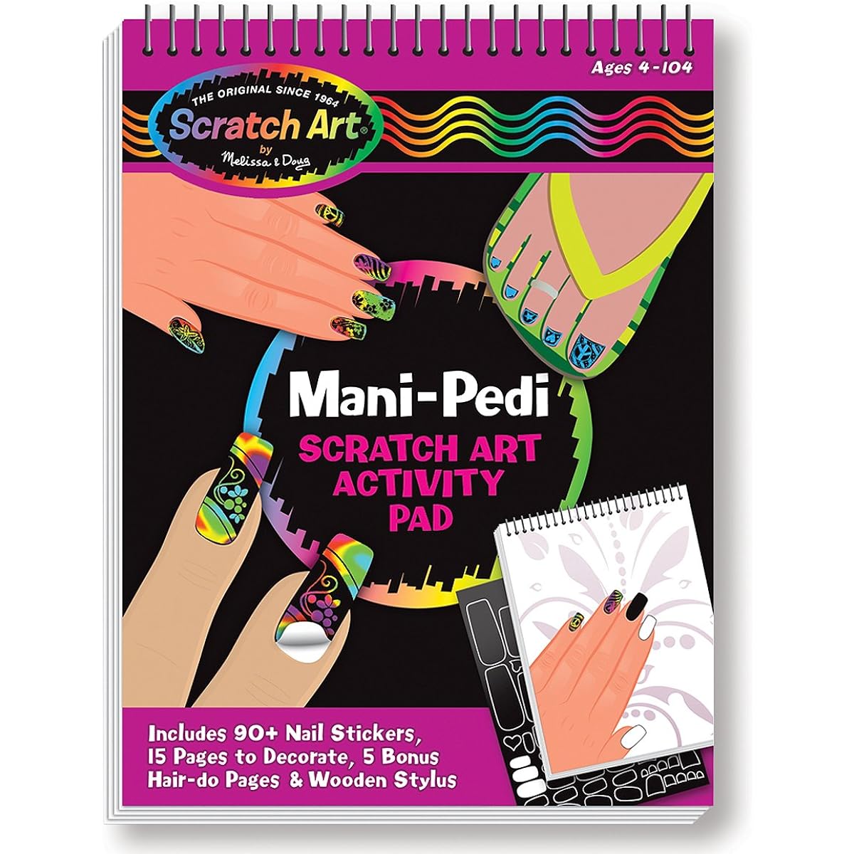 Mani-Pedi Scratch Art Activity Pad