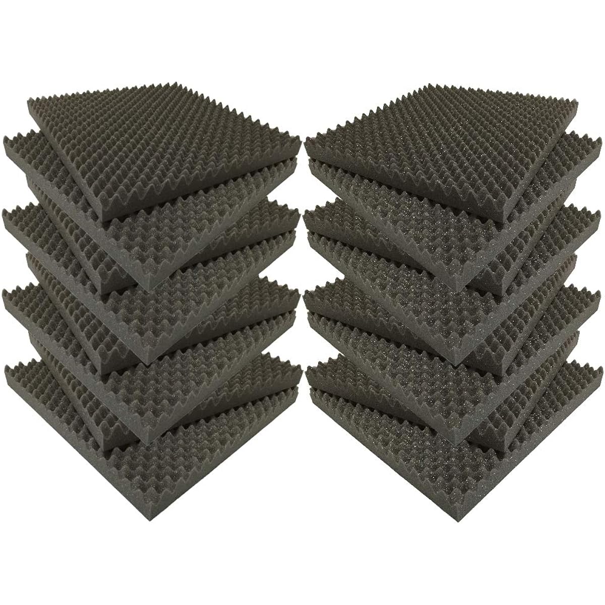 Urethane Sound Absorbing Board ZS Uneven Wave Processing Thickness 40mm Size 500mm x 500mm 16 pieces [Reliable Japanese-made]