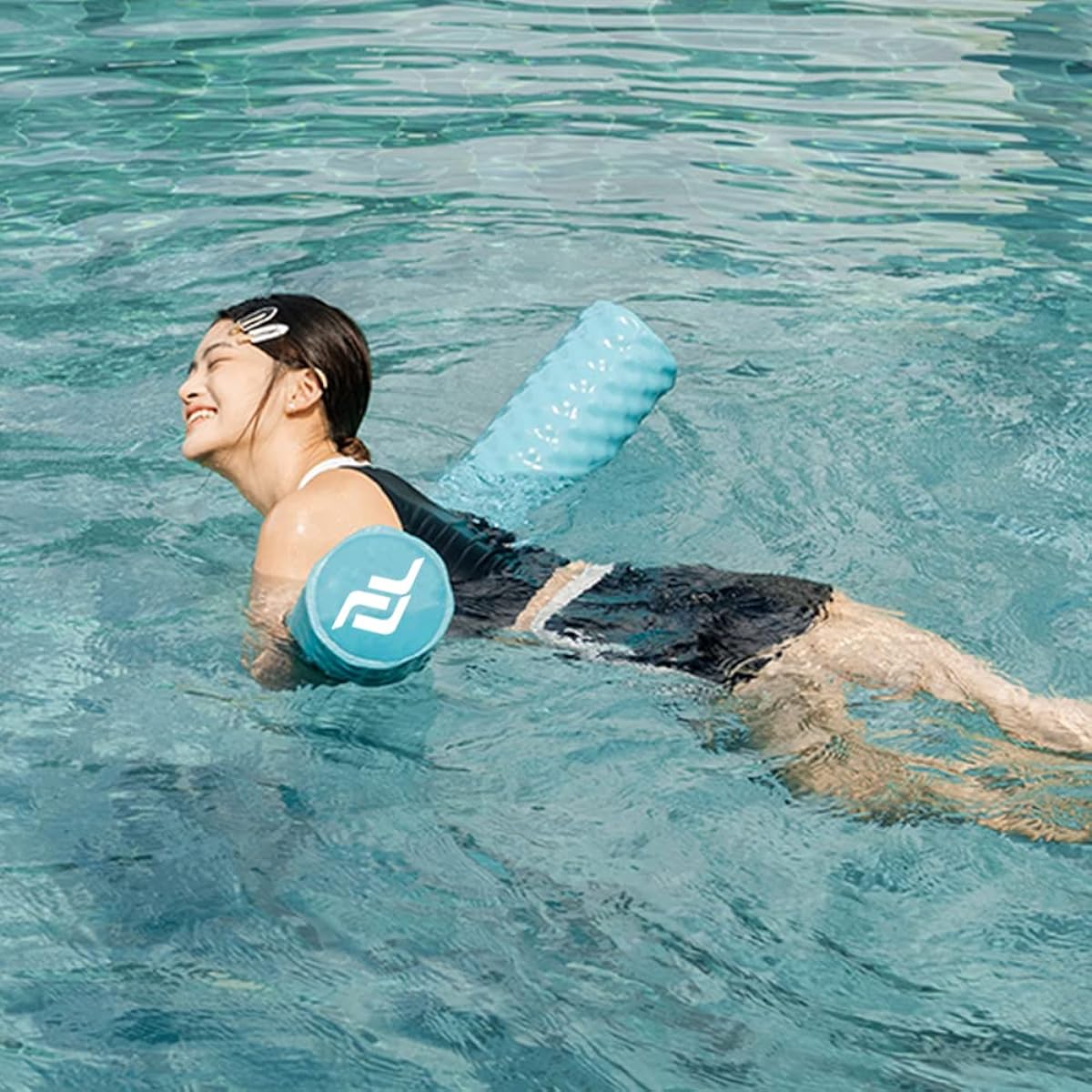 IMMERSA Swimming Pool Noodles Eggshell Style Soft Foam Water-Based Vinyl Coating Strong Buoyancy for Fun in Water/Lake/River/Pool Floating Toy Equipment