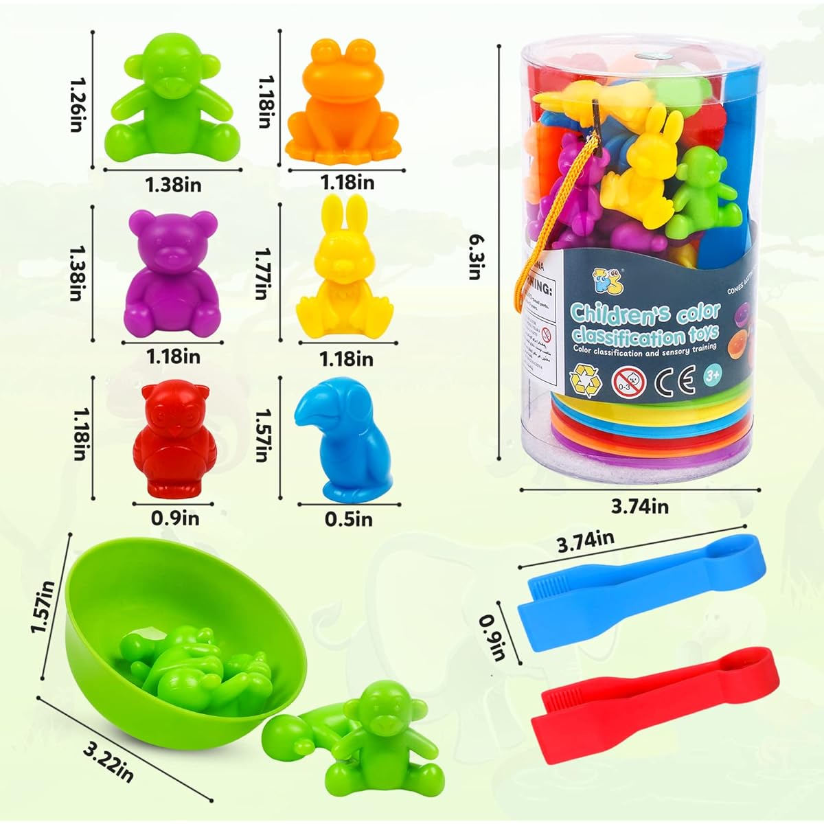 Counting Shapes Stacker Stack Game Preschool Toys Boys Girls Learning Education Math Blocks Blocks Puzzle Gifts