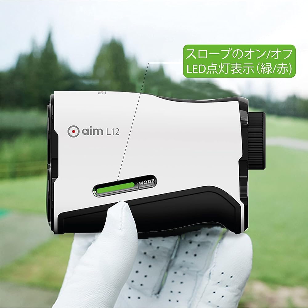 [Domestic Official] GOLF BUDDY aim L12 Golf Laser Distance Meter Golf Laser Distance Meter 0.15 seconds measurement 6 magnification lens Measuring range 2m~800m, 880 yards Pin finder mode IPX4 waterproof function