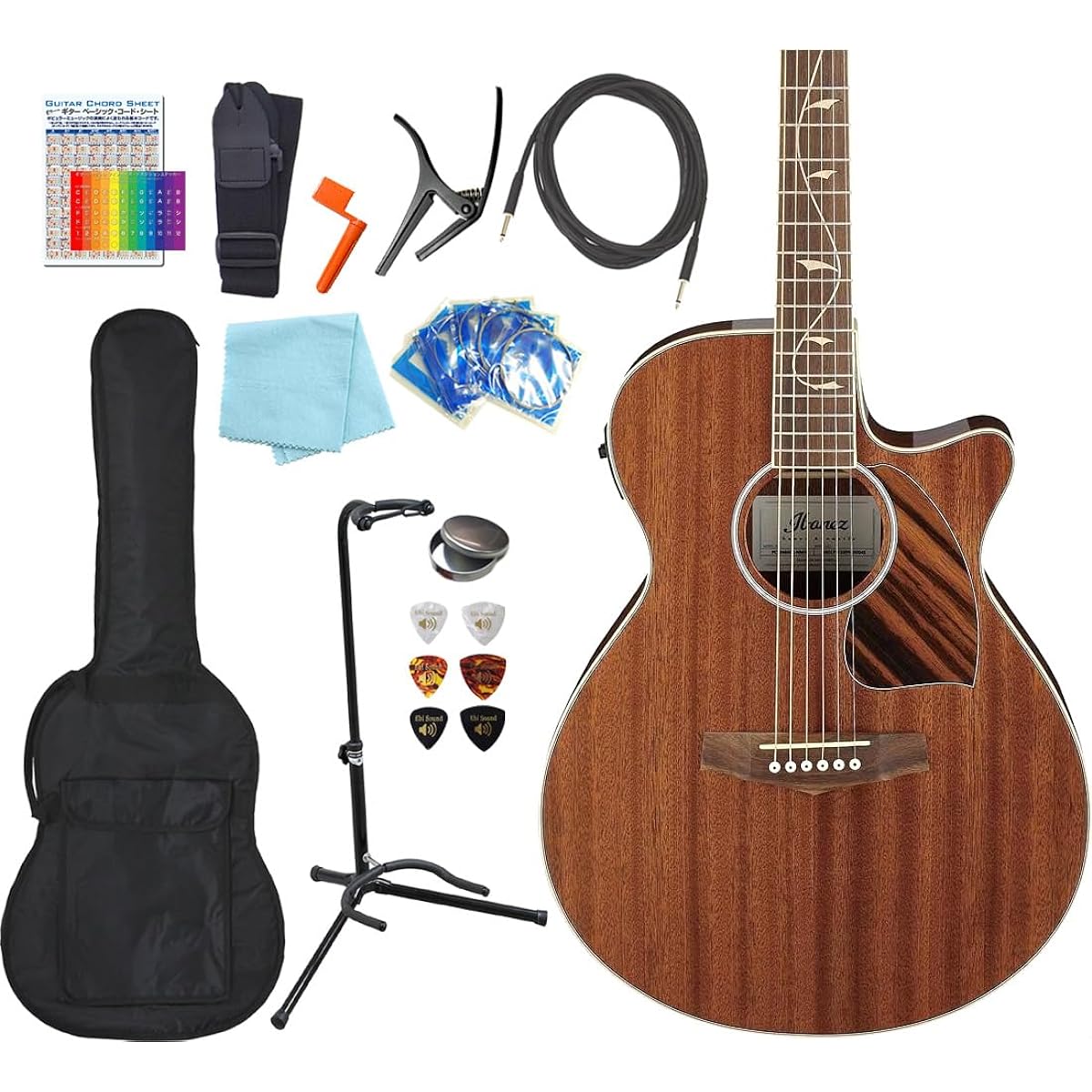 Ibanez PC33MHCE NMH Acoustic-Electric Guitar for Beginners 13-Piece Set Acoustic Guitar [98765]