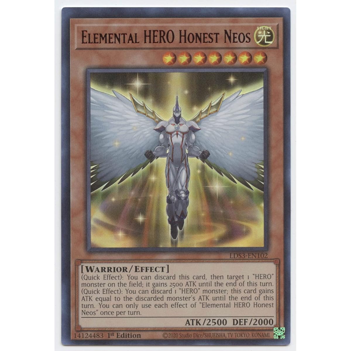Elemental Hero Honest Neos (Red) - LDS3-EN102 - Ultra Rare - First Edition