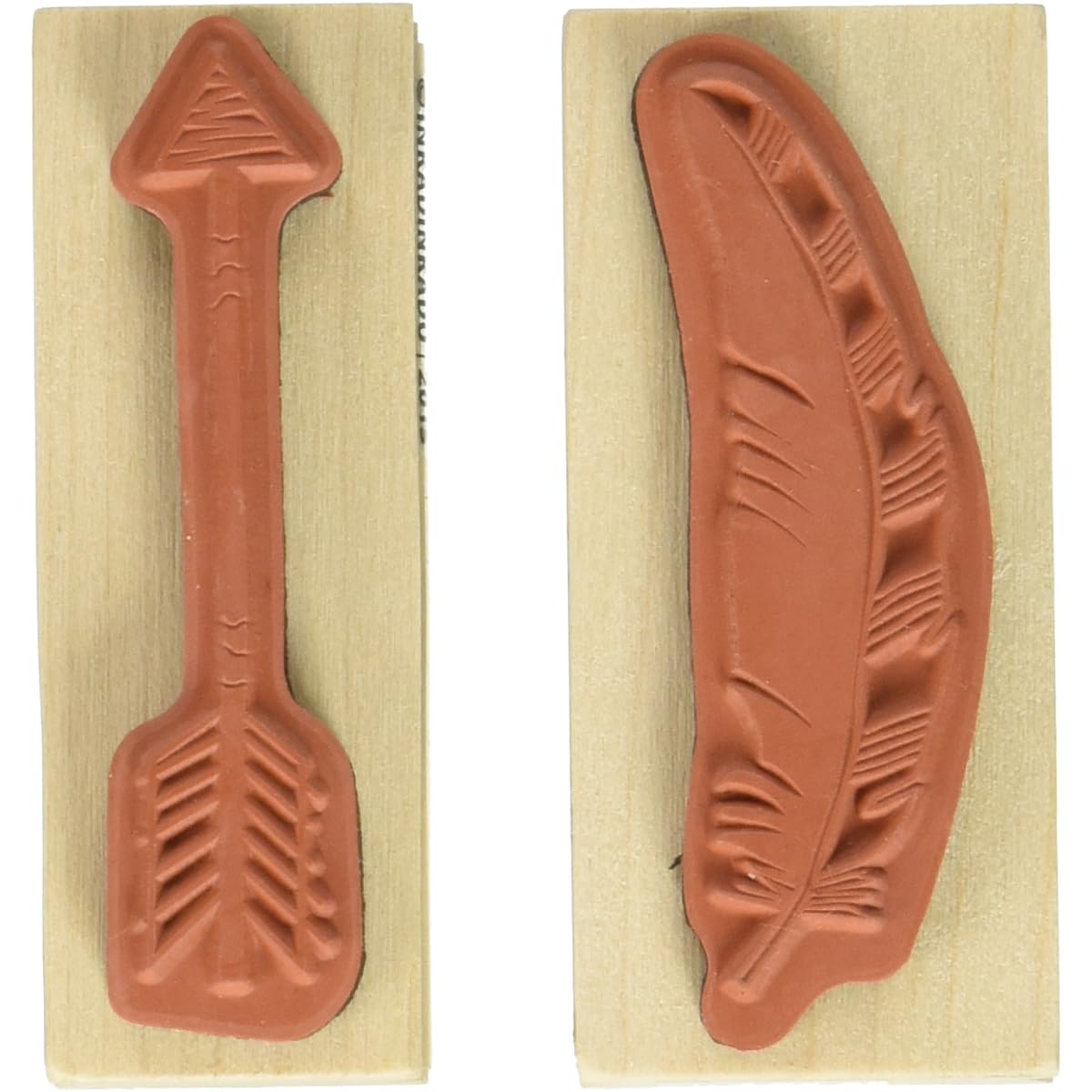 Inkadinkado Rubber Stamp Set Feathers and Arrows 2.75" x 2.25"