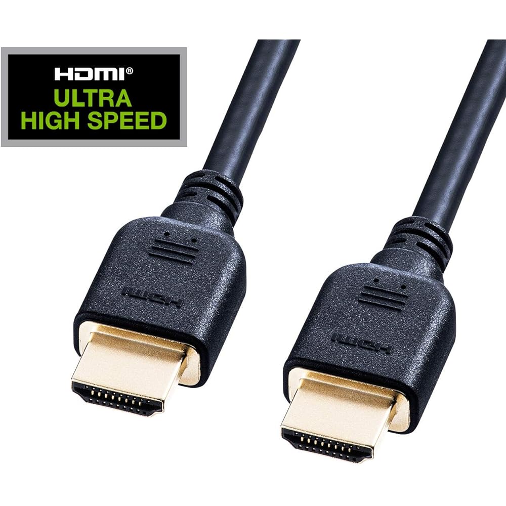 Sanwa Supply Ultra High Speed HDMI Cable (2m) 8K/4K DynamicHDR Compatible 48Gbps (Type A Male to Type A Male) KM-HD20-U20