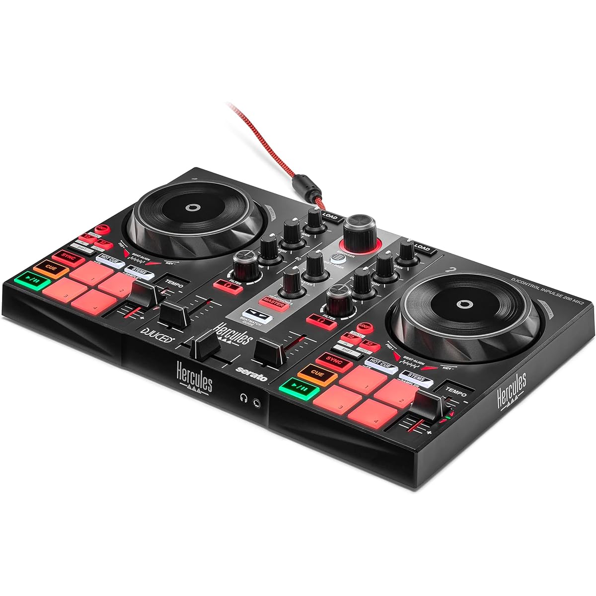 Hercules DJControl Inpulse 200 MK2 – The best DJ controller for learning to mix – includes software and tutorials