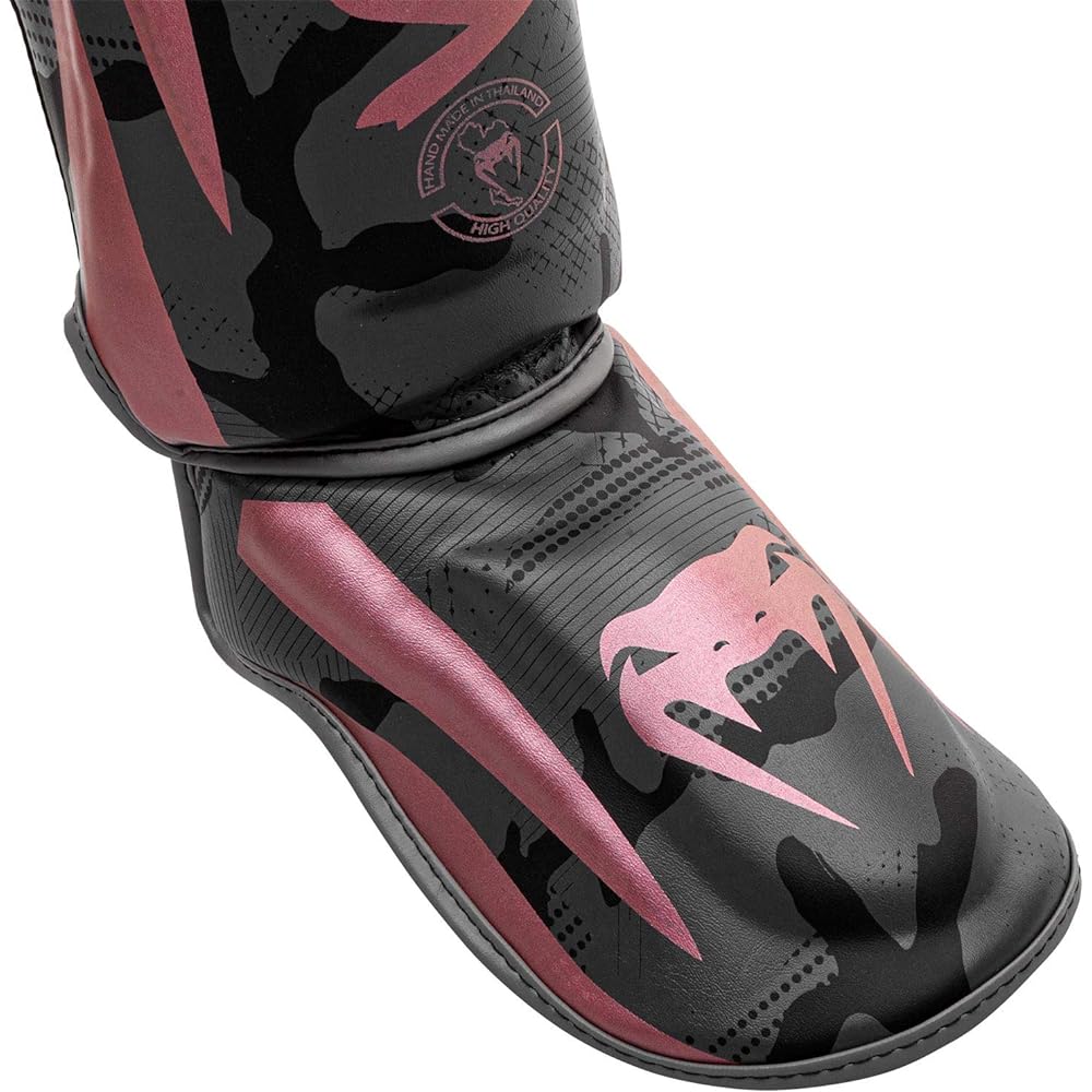 Venum Elite Shin Guard Black/Pink/Gold L