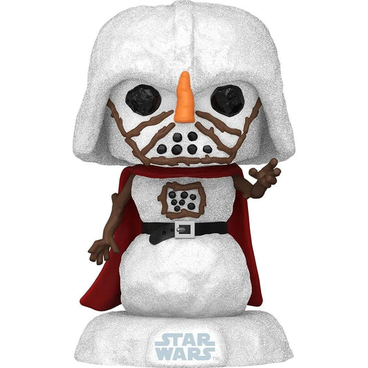 POP Star Wars: Holidays - Snowman Darth Vader Funko POP! Vinyl Figure (Includes Compatible Pop Box Protector Case), Multicolor, 3.75"