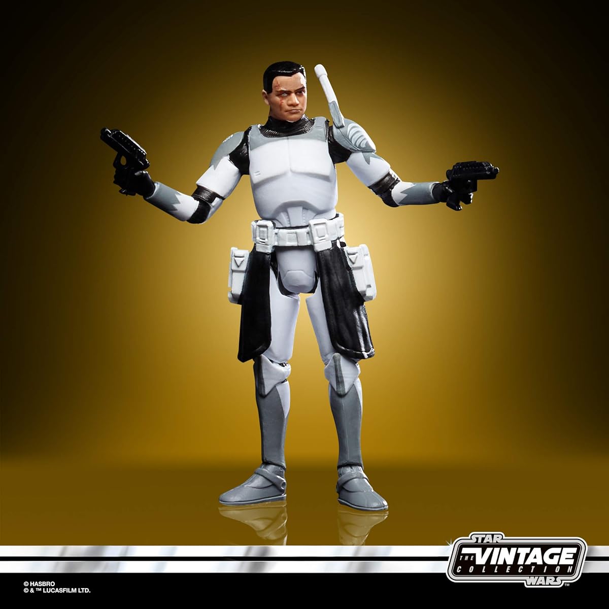 Star Wars The Vintage Collection Clone Commander Wolffe Toy, 3.75-Inch-Scale The Clone Wars Action Figure, Kids Ages 4 and Up