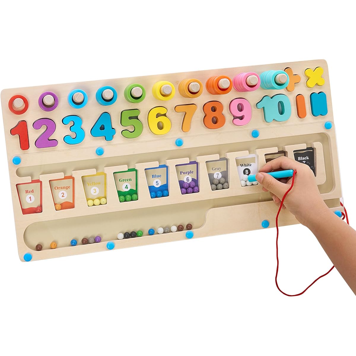 MORITECK Montessori Color and Number USTGMCN01