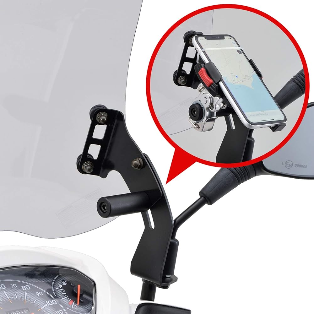 Daytona Motorcycle Screen with Clamp Bar for Address 125 (18-20) Windshield RS Series Long Clear 17294
