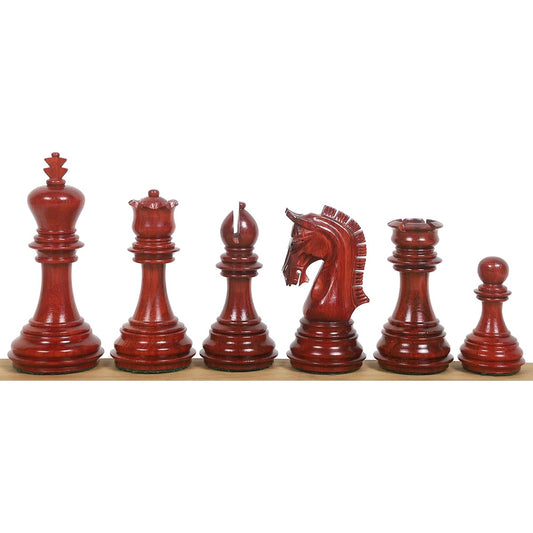 RoyalChessMall- 3.8" Imperial Staunton Chess Pieces Only Set - Weighted Bud Rosewood