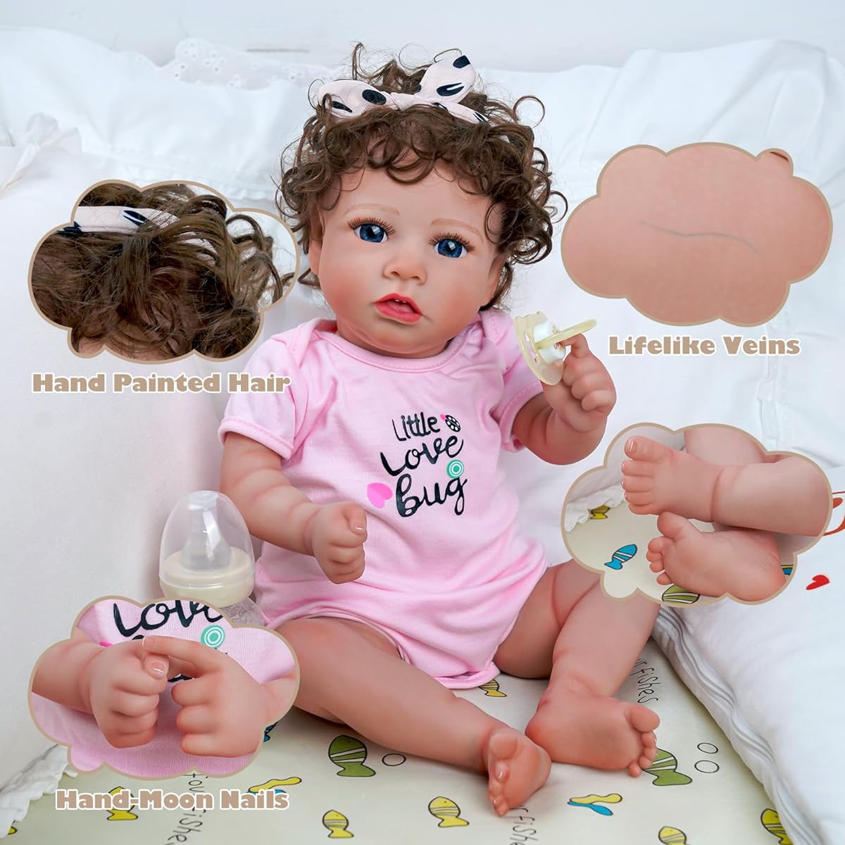 BABESIDE Baby Doll Realistic Newborn - 002AAWA-TC1
