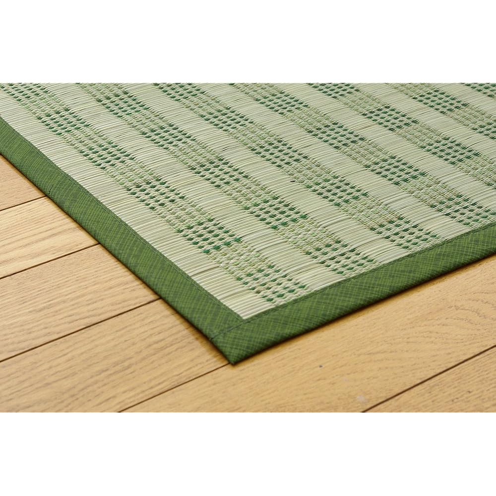 Ikehiko Corporation Igusa Hanagoza Carpet 3 tatami dk Peace Green Edoma 3 tatami Approx. 174 x 261 cm #4317553