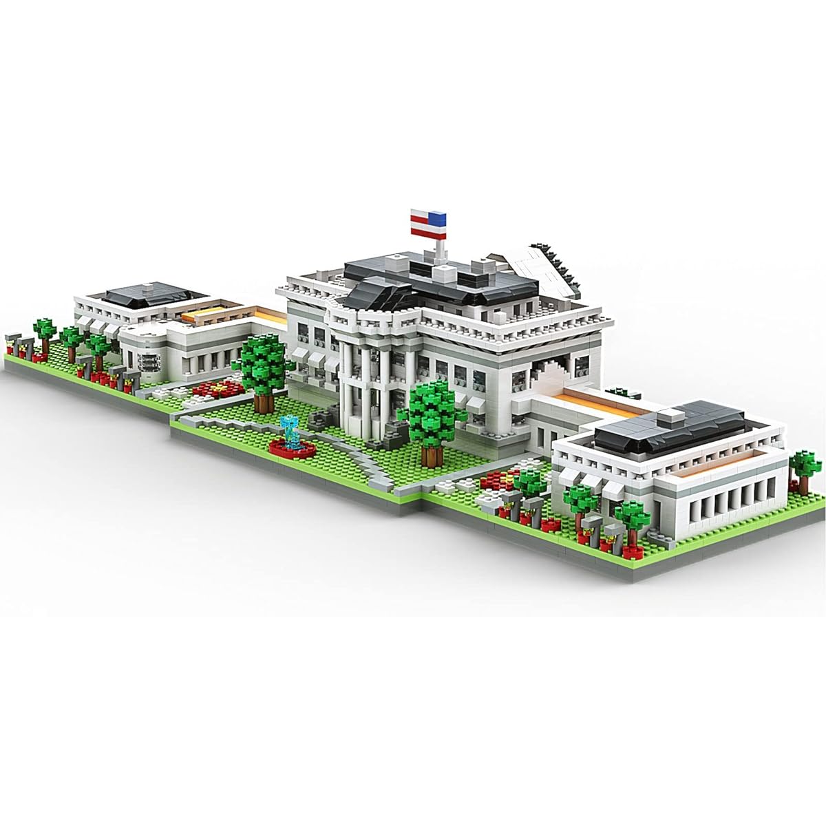 SEMKY Micro Mini Blocks White House Famous Landmark Model Set (3000 Pieces) - Assembly and Building Toys Gifts for Kids and Adults