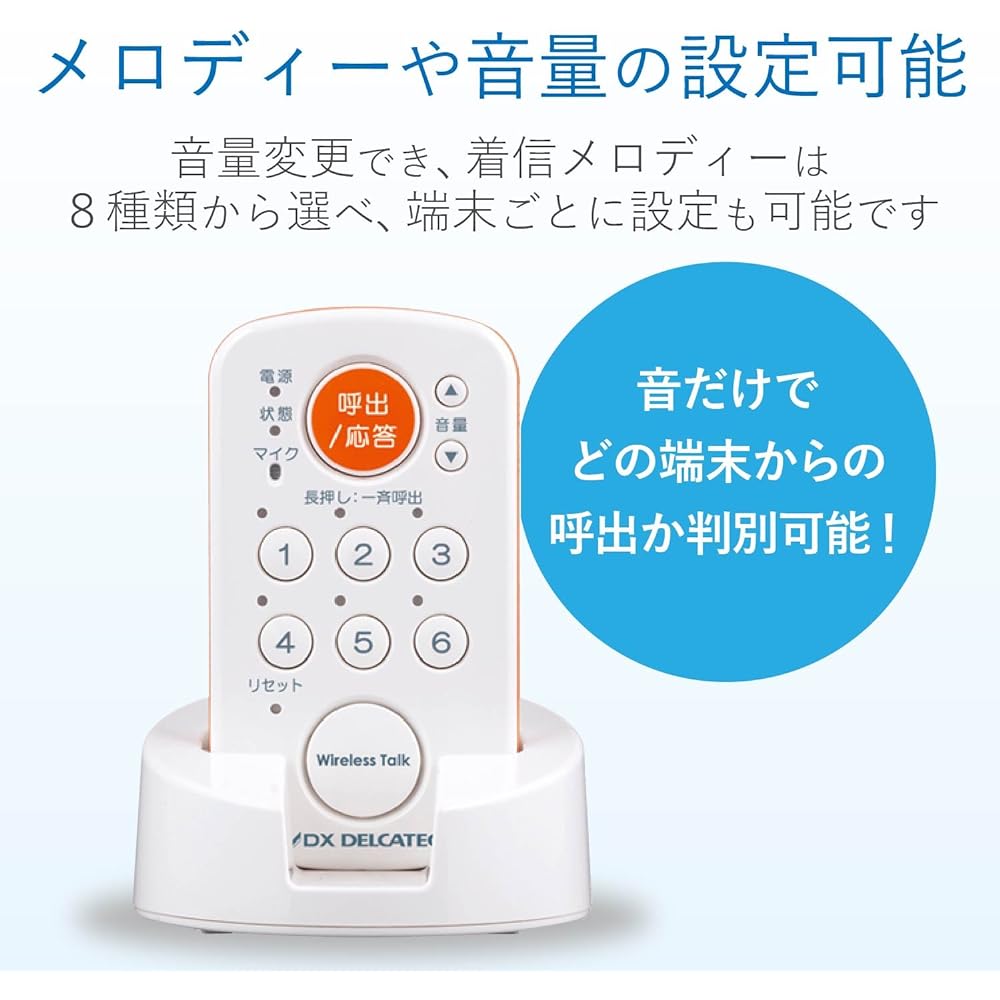DX Antenna Wireless Communication System Connects up to 6 units Rechargeable and portable WCM10