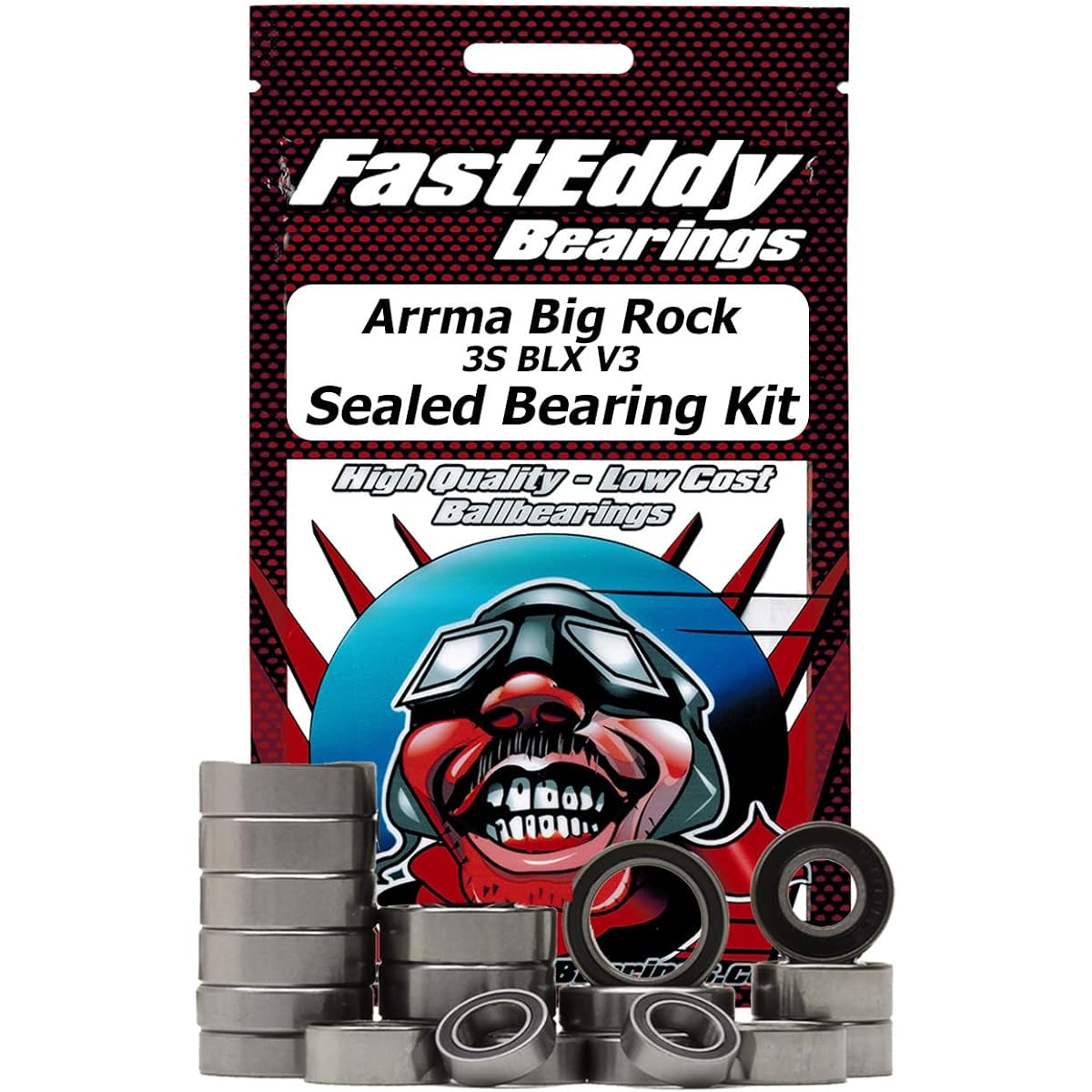FastEddy Bearing Arrma Big Rock 3S BLX V3 Sealed Bearing Kit