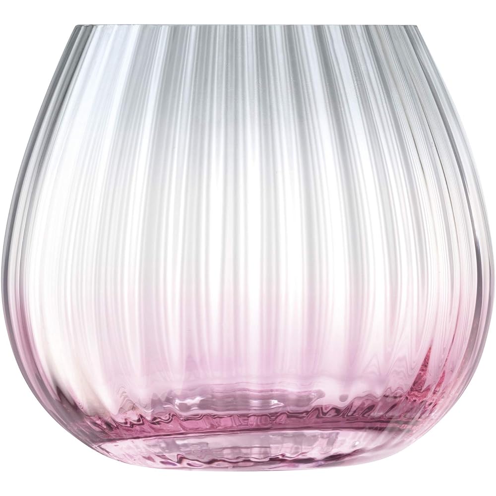 LSA DUSK LANTERN VASE P/G H13cm