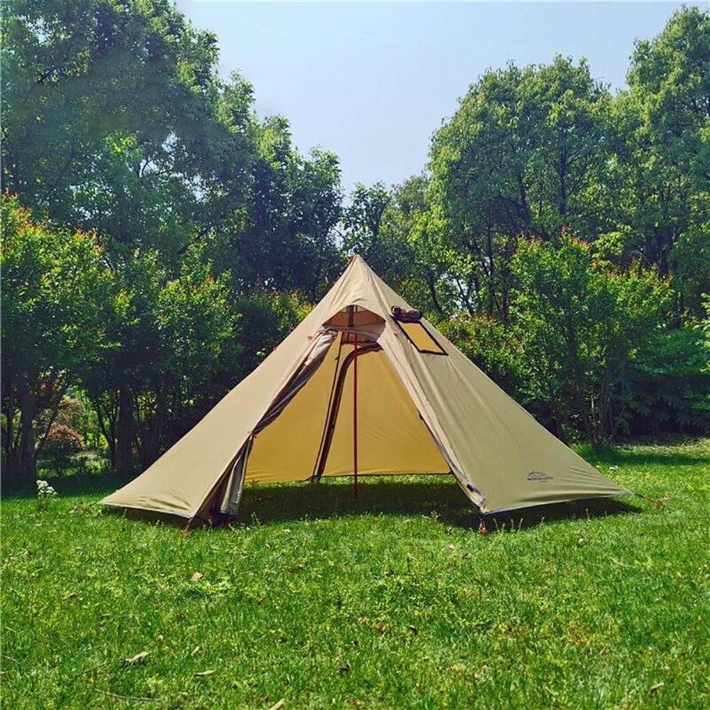 Kadahis One Pole Tent for 3-4 People, Ultra Lightweight, 1.46kg, Easy to Set Up, For Disaster Prevention, Outdoor Equipment, For Camping, Beach, Cherry Blossom Viewing, Sports Days, Mountain Climbing, Includes Chimney Hole Guard