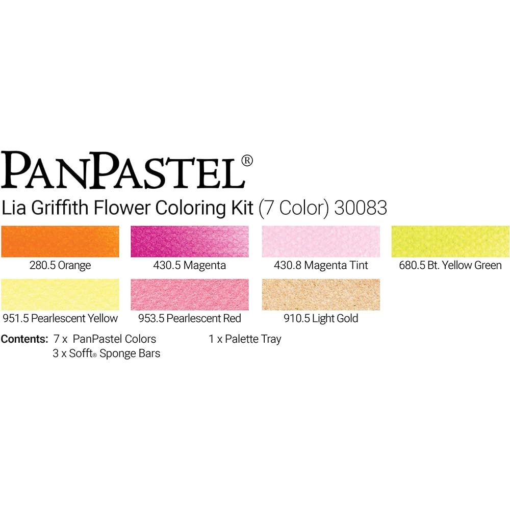 PanPastel 30083 Rear flower color kit 7 color set 318443