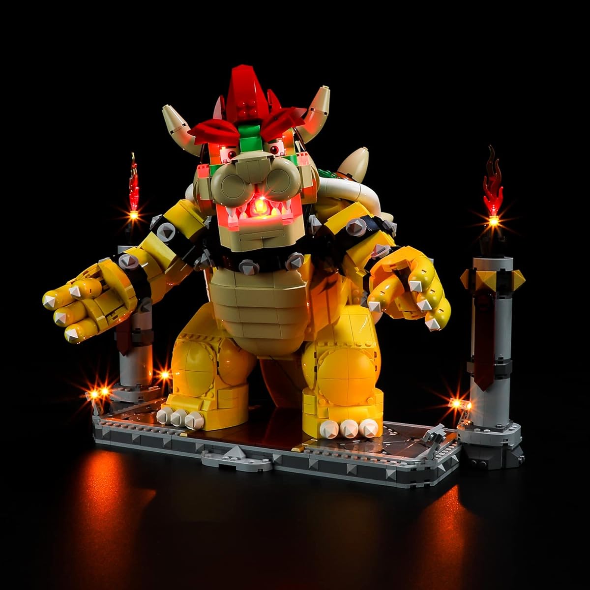 Light Tail Lights for Lego-71411 The Mighty-Bowser - LED Lighting Kit Compatible with Lego Building Blocks Model - Model Set Not Included