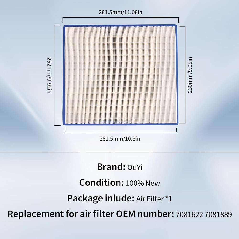 Air Filter 7081622 7081889 Compatible with Polaris RZR 900 / RZR 4 900 / RZR 900 XP/RZR 900 XP 4 2011 2012 2013 2014 2015